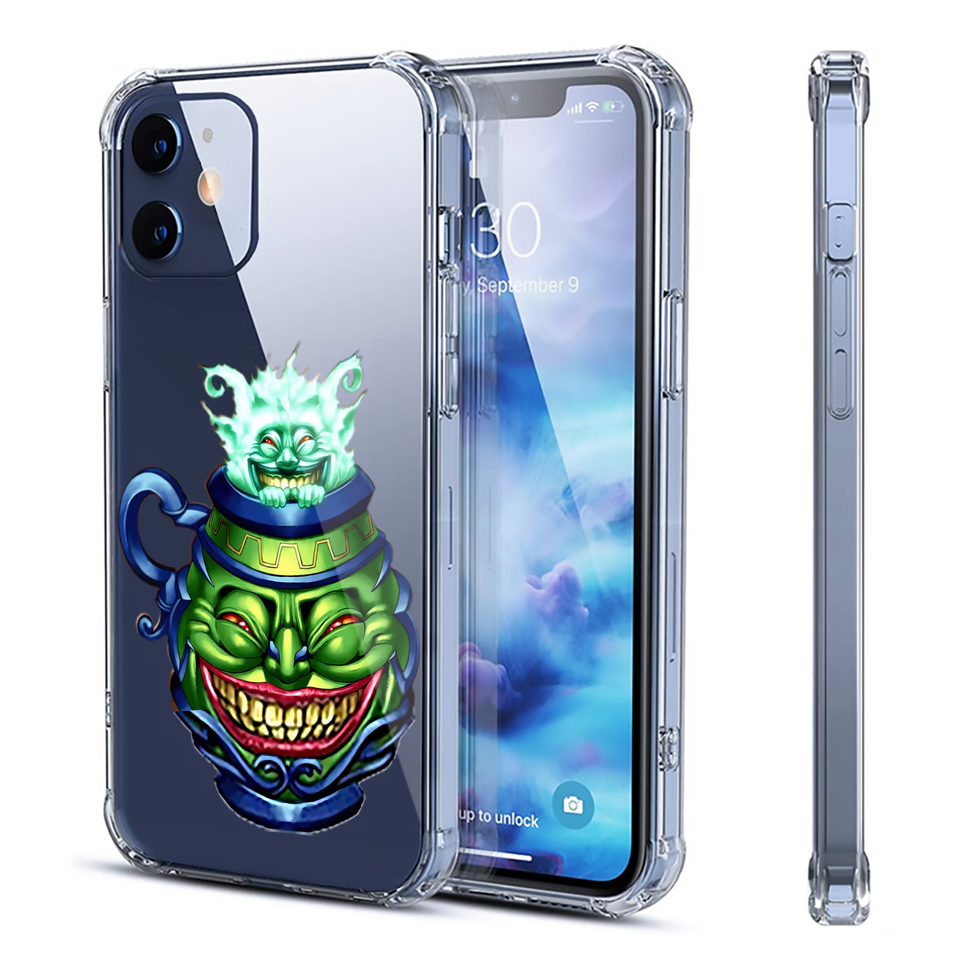 （画像用） 遊☆戯☆王 Yu-Gi-Oh! 【iPhone 12シリーズ対応】透明スマホケース（クリアソフトケース）